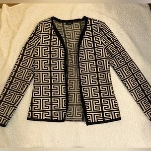 2 PIECE Black and tan dress with jacket